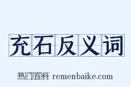充石反义词是什么意思的图片